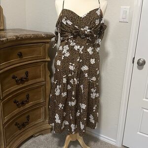 Eloquii Midi Animal Print Dress